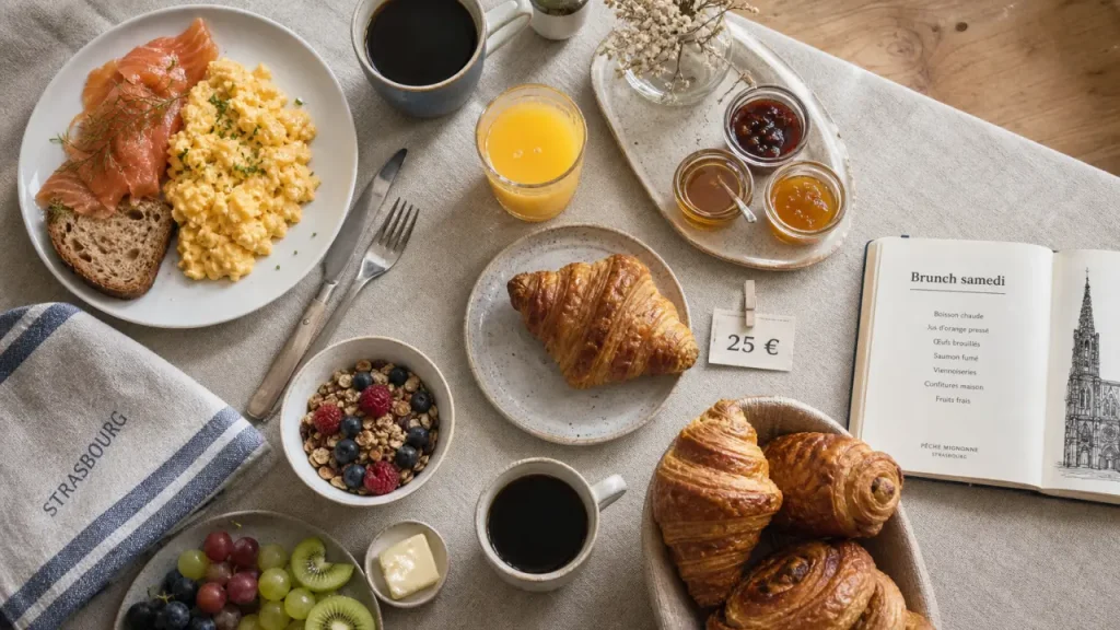 Brunch Strasbourg samedi : table brunch et ticket 25 €