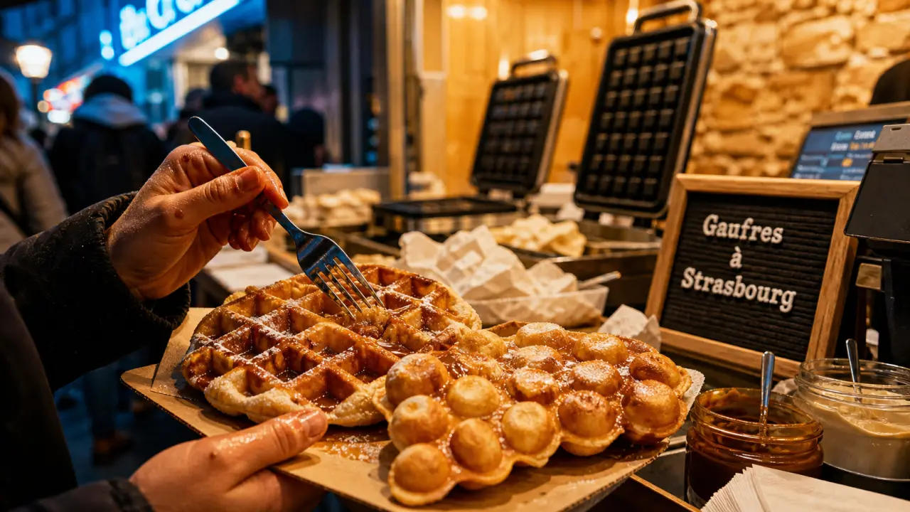 Gaufres Strasbourg : sucrée, salée ou bubble waffle