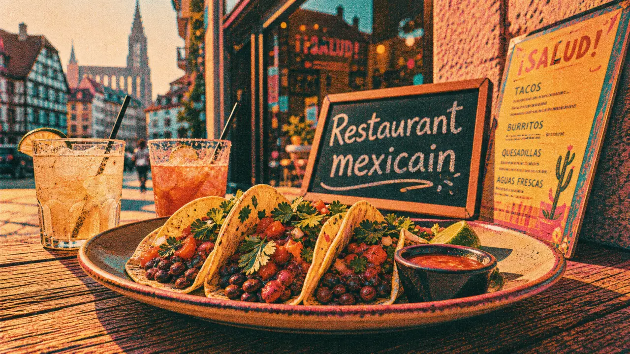 Restaurant mexicain strasbourg : tacos, salsa et cocktails sur table