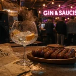 Supertonic Strasbourg : gin tonic fumant et gin-saucisse sur terrasse