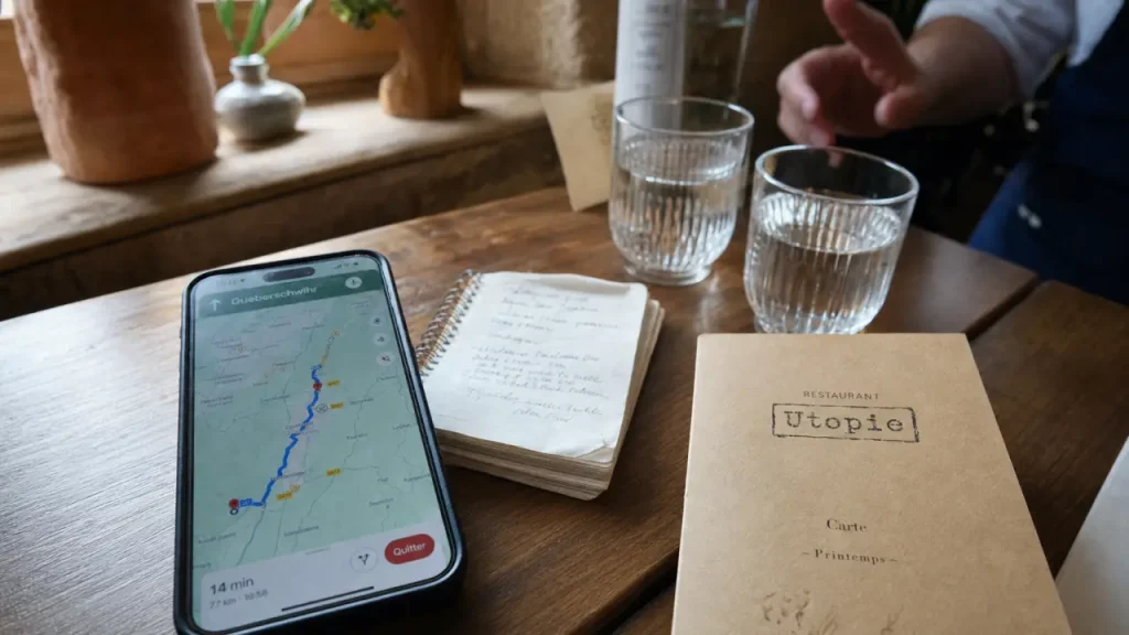 Utopie gueberschwihr : réservation en confiance via smartphone