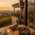 Belvédère restaurant alsace à Ribeauvillé, vue sur les vignes