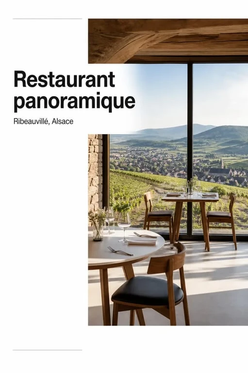 belvedere restaurant alsace à Ribeauvillé avec vue panoramique sur les vignobles