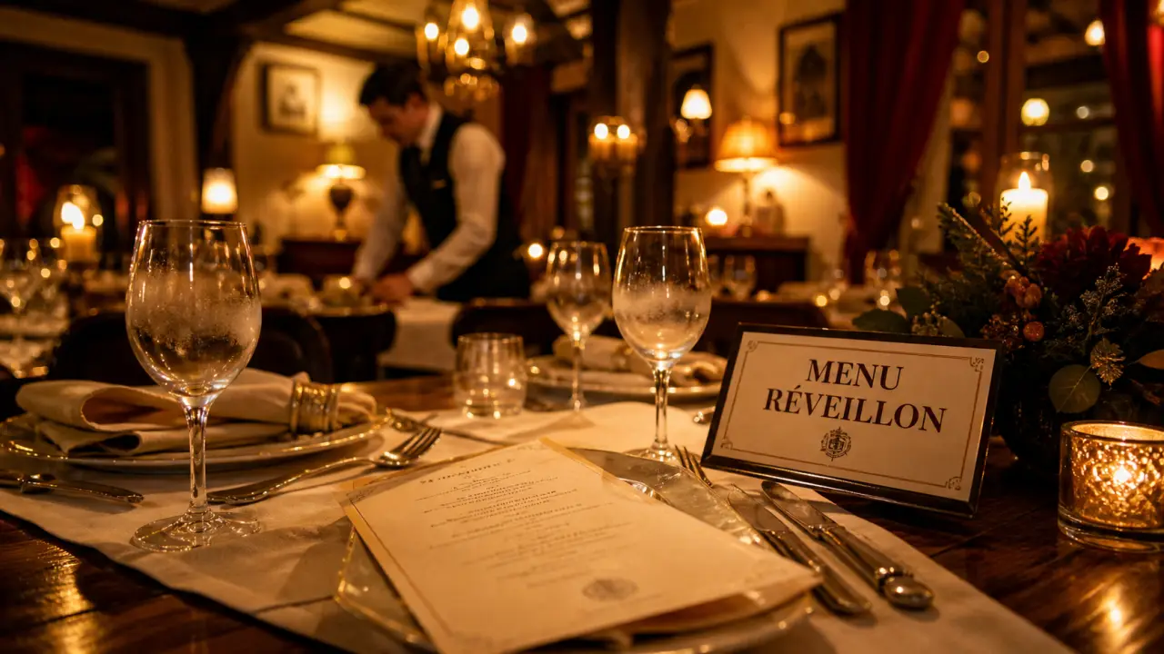 Restaurant saint sylvestre alsace, menu de réveillon en salle chaleureuse