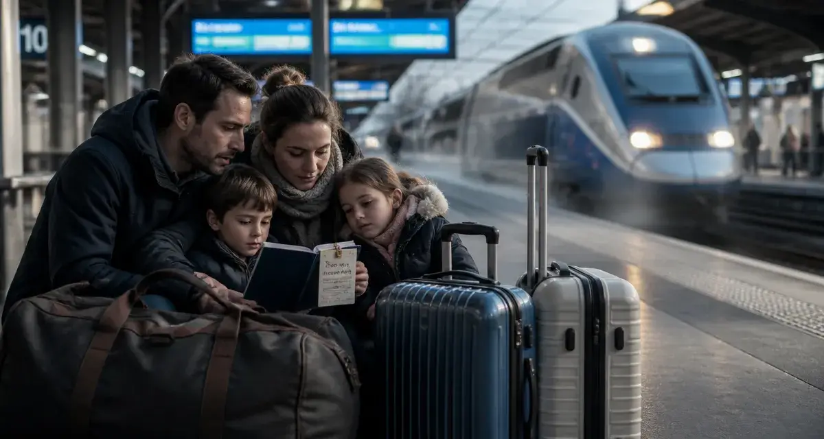 train paris europa park au quai de la Gare de l’Est