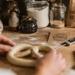 Activités manuelle Strasbourg : mains façonnent un bretzel alsacien en atelier