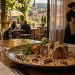 Alsace lorraine restaurant : filet de bœuf aux morilles au Relais à Raon-l’Étape