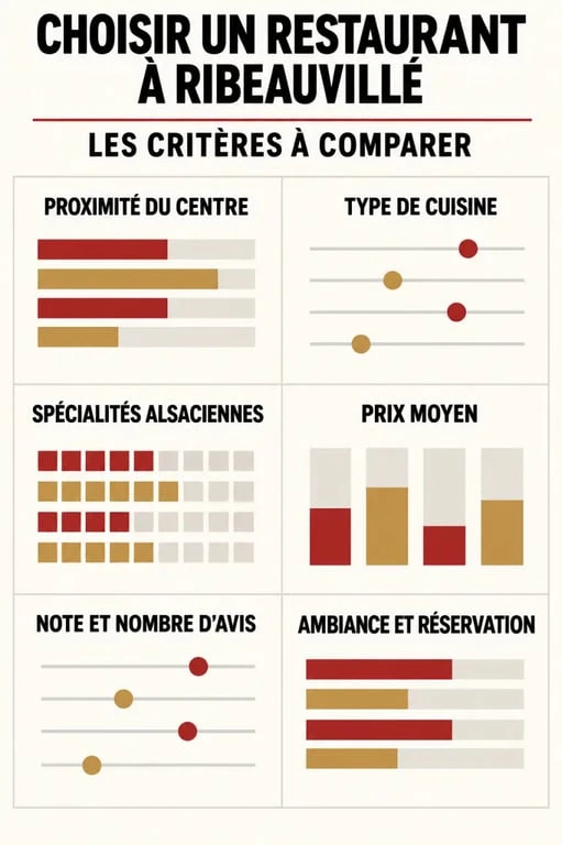 Comparaison des critères pour choisir un restaurant à Ribeauvillé Alsace