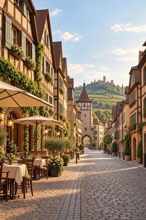 Restaurant à Ribeauvillé Alsace dans la Grand’Rue médiévale