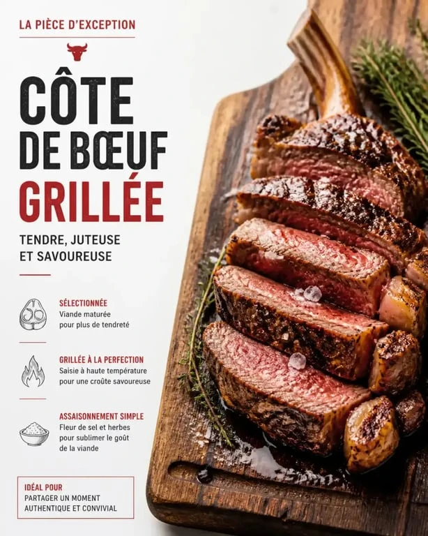 Côte de bœuf au sel fumé, spécialité de viande en Alsace