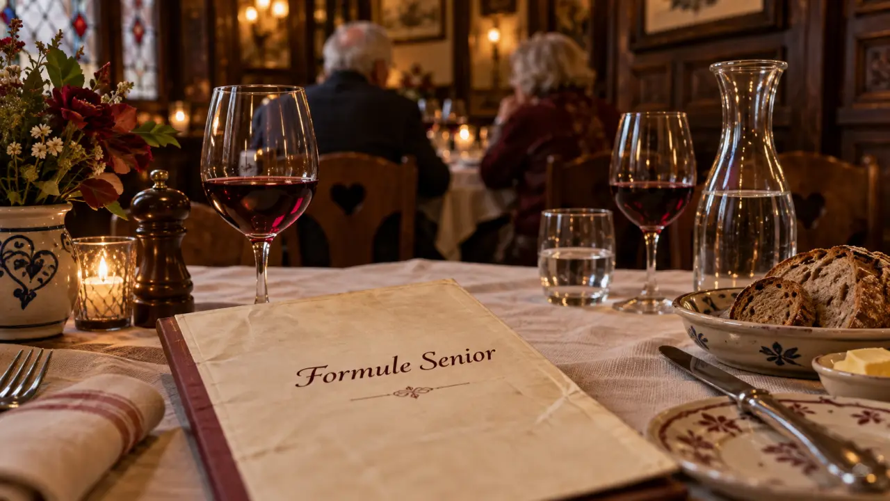 Formule senior restaurant Alsace : menu de winstub et déjeuner à prix 55, 75 ou 95 €