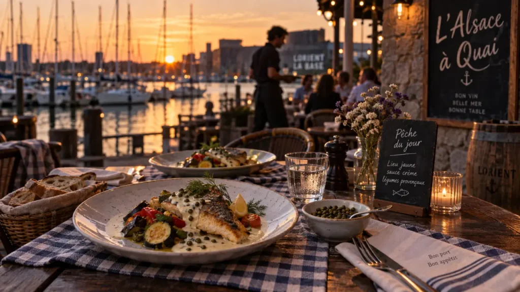 L’Alsace à Quai à Lorient associe cuisine alsacienne et produits de la mer