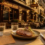 Restaurant portugais alsace sur terrasse à l’heure dorée