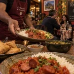 Restaurant reunionnais alsace à Strasbourg : rougail et samoussas, salle de restaurant