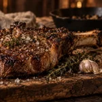 Restaurant viande Alsace : côte de bœuf maturée, sel fumé