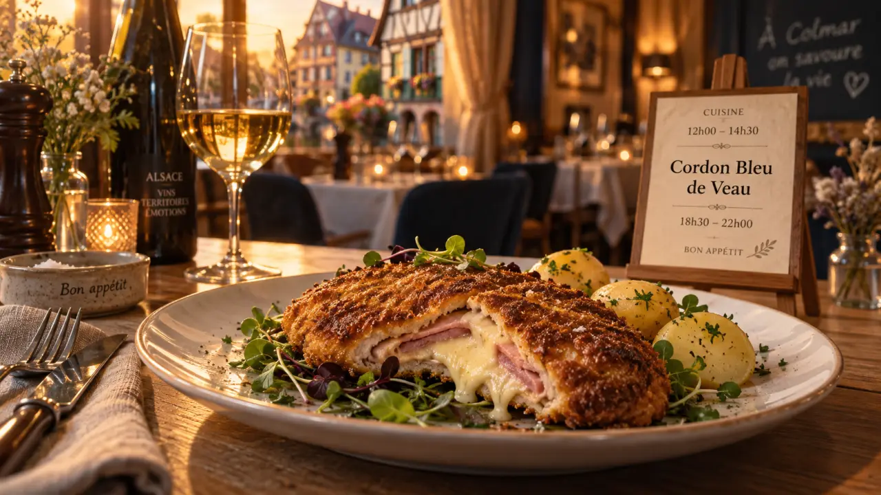 Cordon bleu colmar de veau, menu et horaires du Cordon Bleu de Colmar