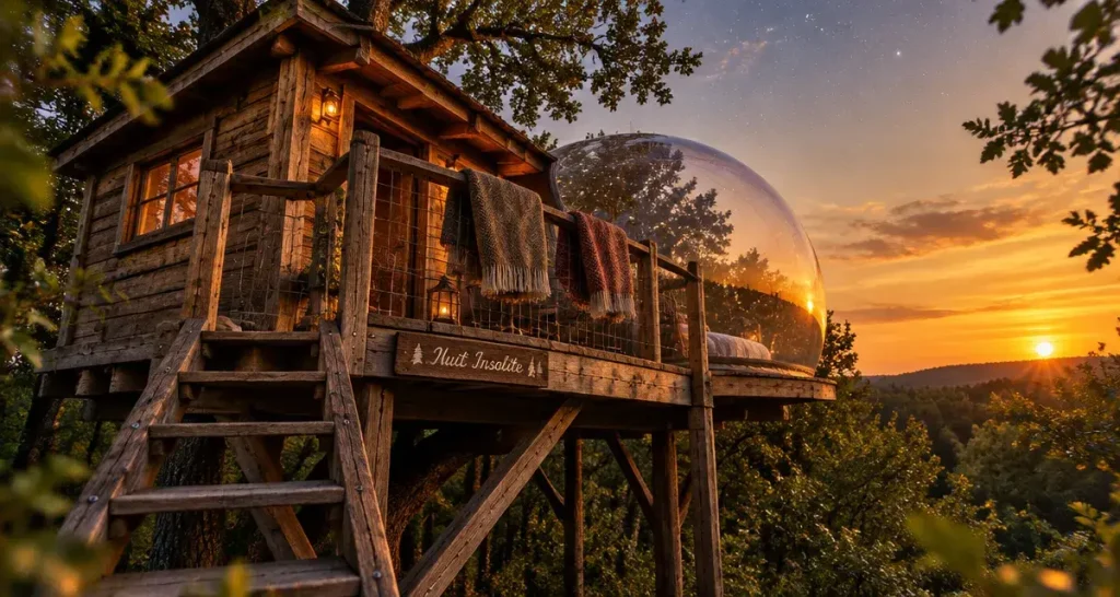 Hébergement insolite dans le Grand Est : cabane, bulle ou bateau, comment choisir sans regretter