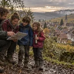 Idée sortie Alsace : randonneurs en Vosges, pluie et vestes imperméables
