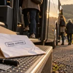 Josy tourisme Alsace : devis autocar sur marchepied d’un autocar en Alsace