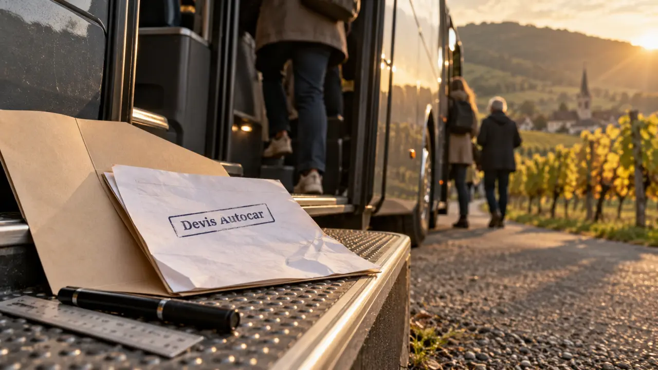 Josy tourisme Alsace : devis autocar sur marchepied d’un autocar en Alsace