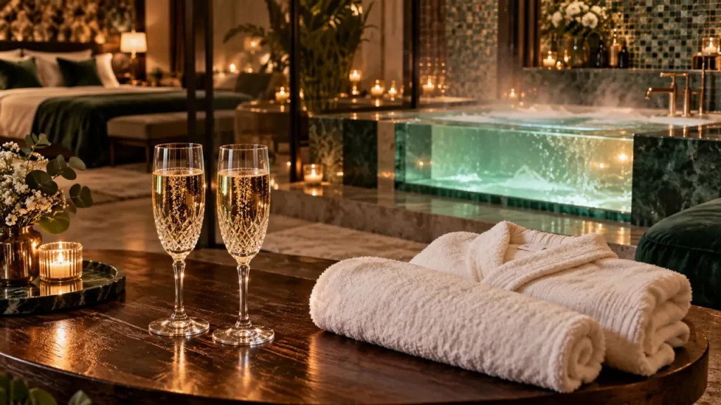 Love room epfig : spa et intimité, champagne et suite romantique