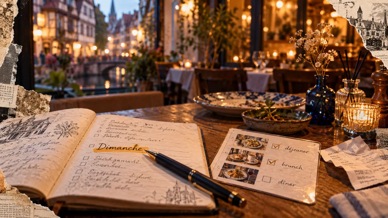 Restaurant ouvert dimanche Strasbourg : vérifier le service avant de réserver