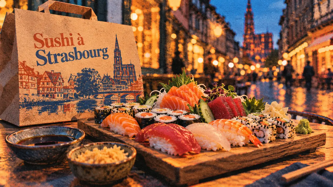 Strasbourg sushi : plateau de sushis